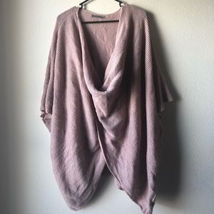 Oversized cross front sweater
